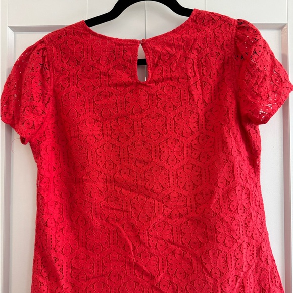 Red Lace Top - Picture 3 of 3